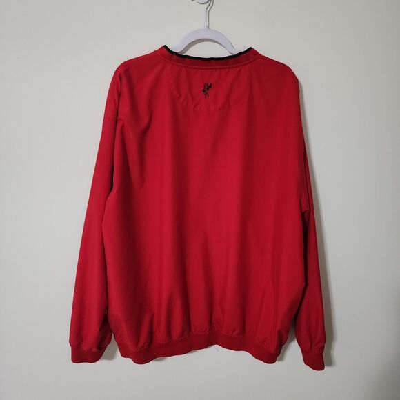 Ashworth Mens V-Neck Windbreaker Red 2006 US Open Widget Foot Golf Club Size XXL - Picture 3 of 10